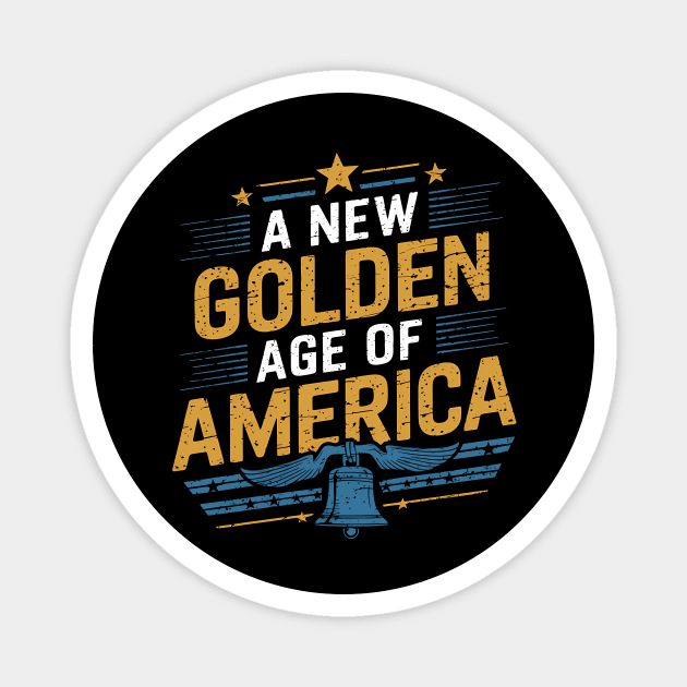 New Age of America, USA Flag Magnet by logiamerch